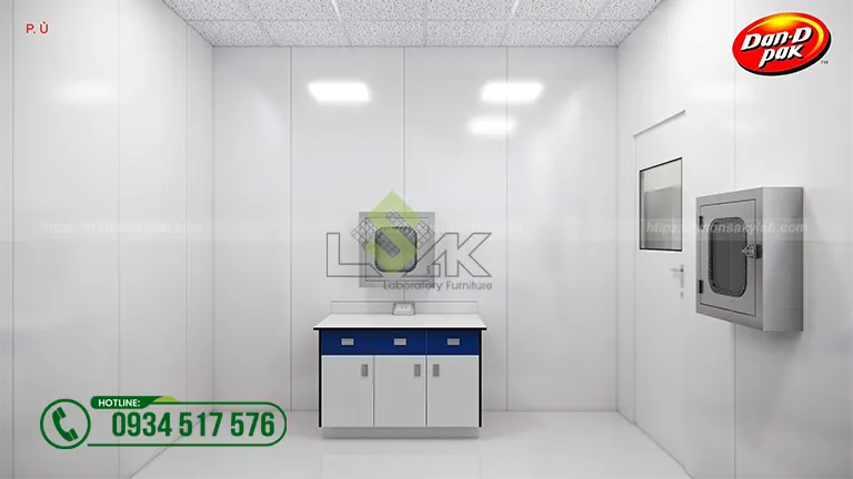 Thiết kế phòng lab Nhà máy Công ty Cổ Phần Thực Phẩm Dân Ôn