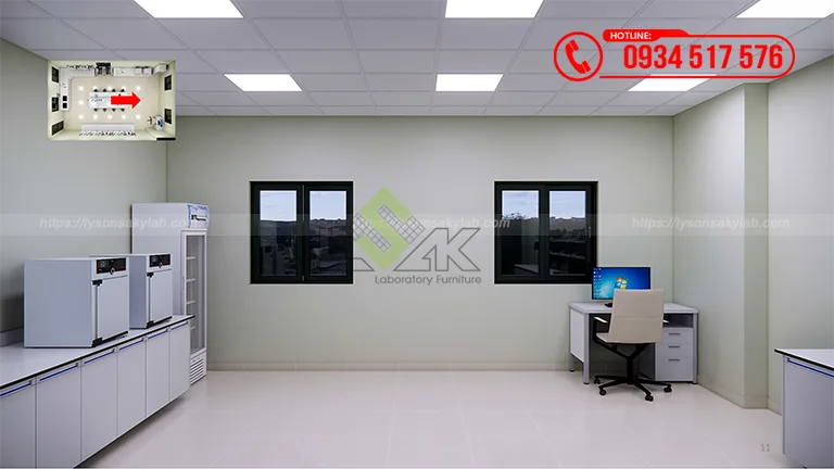 Thiết kế phòng lab Nhà máy sản xuất sơn Công ty TNHH Specialty Polymers Saigon