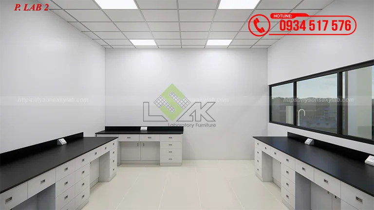 Thiết kế phòng lab Nhà máy hóa chất, thuốc nhuộm cho ngành dệt may Công ty TNHH Quốc Tế Kim Điền (J&J Dyestuff Group)