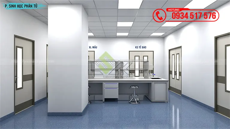Thiết kế phòng xét nghiệm Bệnh viện Nhi đồng 1
