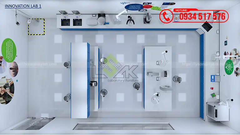 Thiết kế phòng lab Innovation Center Công ty TNHH Azelis Việt Nam