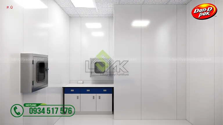 Thiết kế phòng lab Nhà máy Công ty Cổ Phần Thực Phẩm Dân Ôn