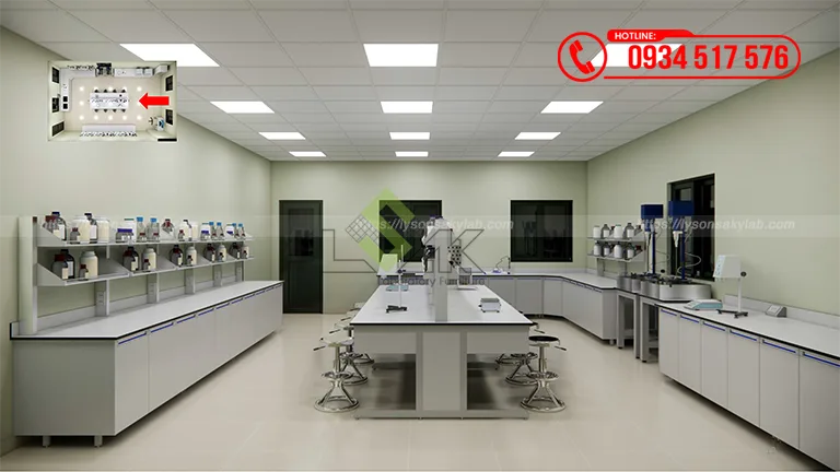 Thiết kế phòng lab Nhà máy sản xuất sơn Công ty TNHH Specialty Polymers Saigon