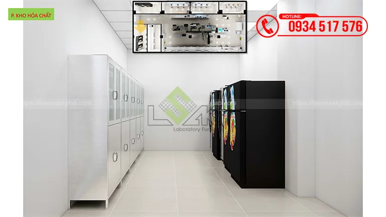 Thiết kế phòng xét nghiệm Khoa Hóa sinh Bệnh viện Đa khoa Thống Nhất – Đồng Nai