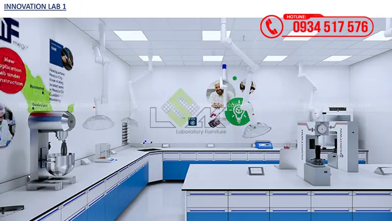 Thiết kế phòng lab Innovation Center Công ty TNHH Azelis Việt Nam