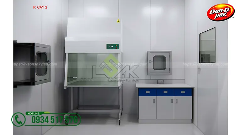 Thiết kế phòng lab Nhà máy Công ty Cổ Phần Thực Phẩm Dân Ôn