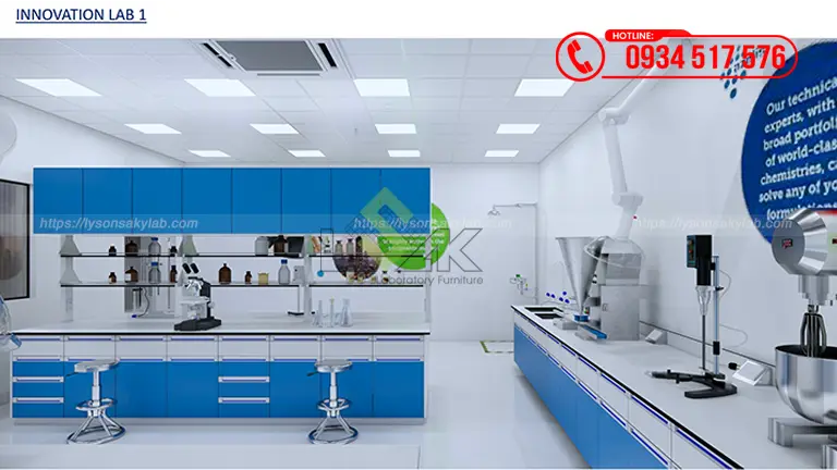 Thiết kế phòng lab Innovation Center Công ty TNHH Azelis Việt Nam