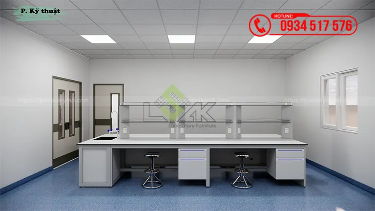 Thiết kế phòng xét nghiệm Bệnh viện Nhi đồng 1