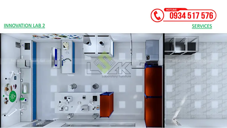Thiết kế phòng lab Innovation Center Công ty TNHH Azelis Việt Nam