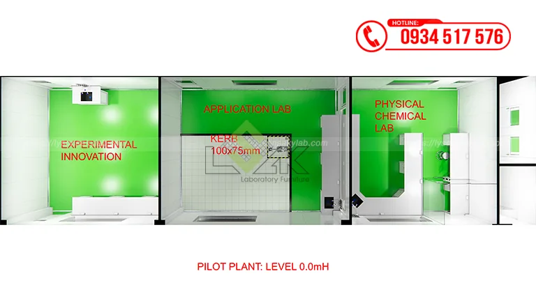 Thiết kế phòng lab nhà máy Công ty TNHH Cà Phê Outspan Việt Nam