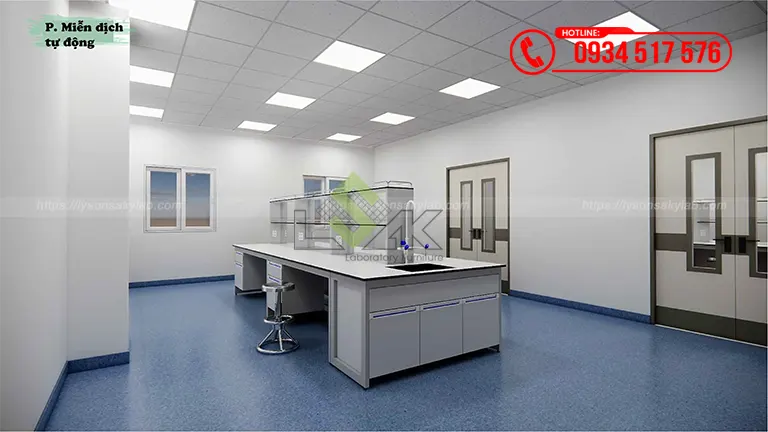 Thiết kế phòng xét nghiệm Bệnh viện Nhi đồng 1
