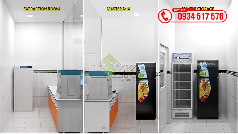 Thiết kế phòng thí nghiệm Trung tâm Nghiên cứu Đổi mới Thủy sản Công ty TNHH Sunjin Vina
