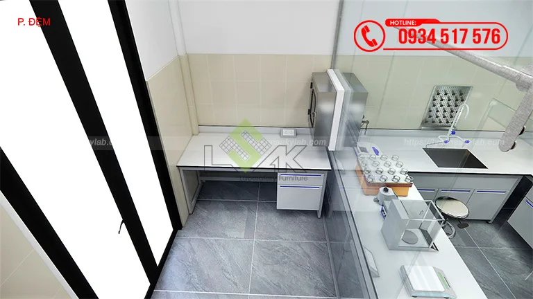 Thiết kế phòng lab kiểm nghiệm yến sào
