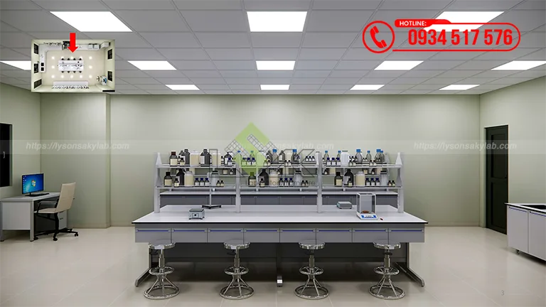 Thiết kế phòng lab Nhà máy sản xuất sơn Công ty TNHH Specialty Polymers Saigon
