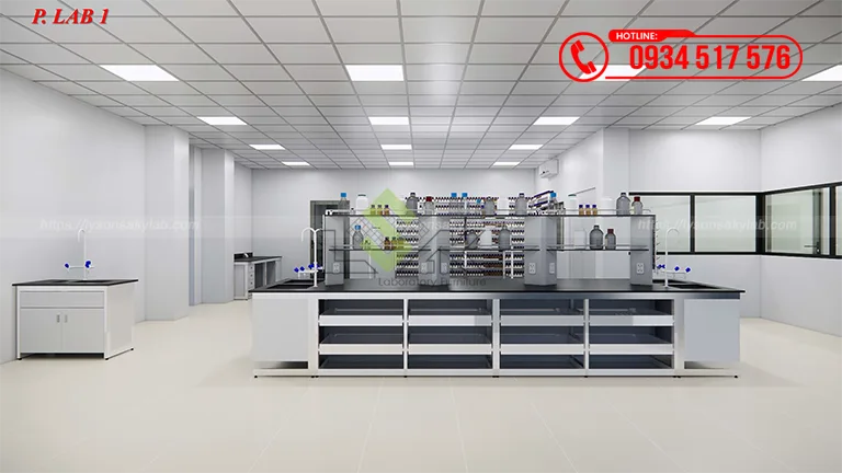 Thiết kế phòng lab Nhà máy hóa chất, thuốc nhuộm cho ngành dệt may Công ty TNHH Quốc Tế Kim Điền (J&J Dyestuff Group)