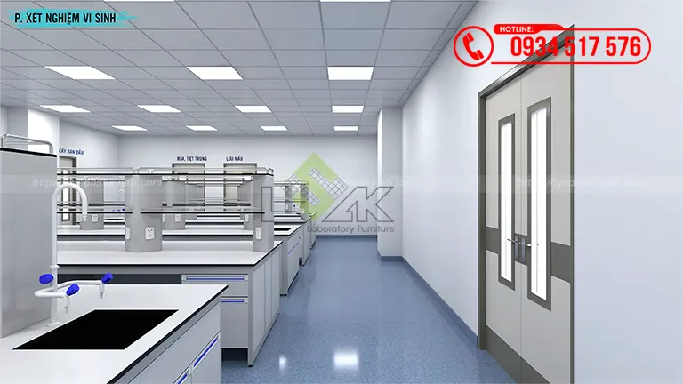 Thiết kế phòng xét nghiệm Bệnh viện Nhi đồng 1