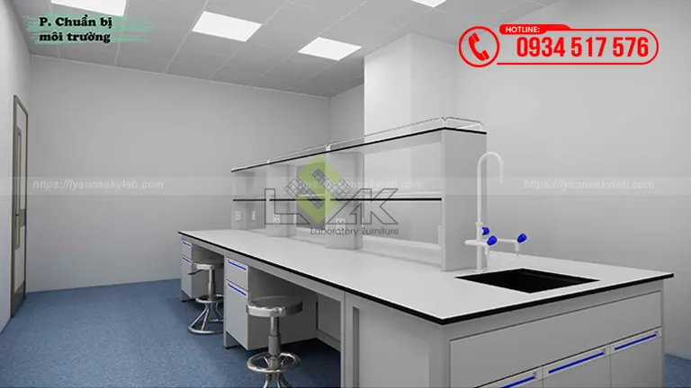 Thiết kế phòng xét nghiệm Bệnh viện Nhi đồng 1