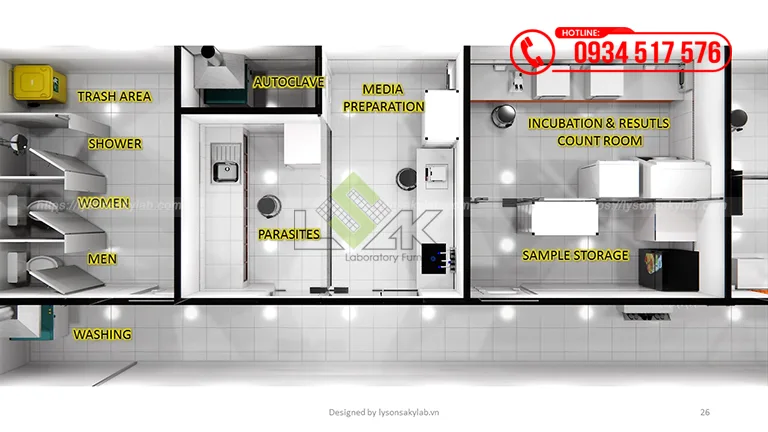 Thiết kế phòng thí nghiệm Trung tâm Nghiên cứu Đổi mới Thủy sản Công ty TNHH Sunjin Vina