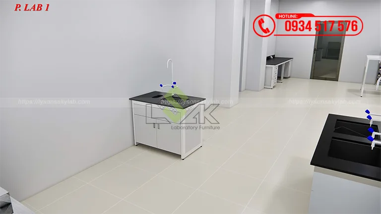 Thiết kế phòng lab Nhà máy hóa chất, thuốc nhuộm cho ngành dệt may Công ty TNHH Quốc Tế Kim Điền (J&J Dyestuff Group)