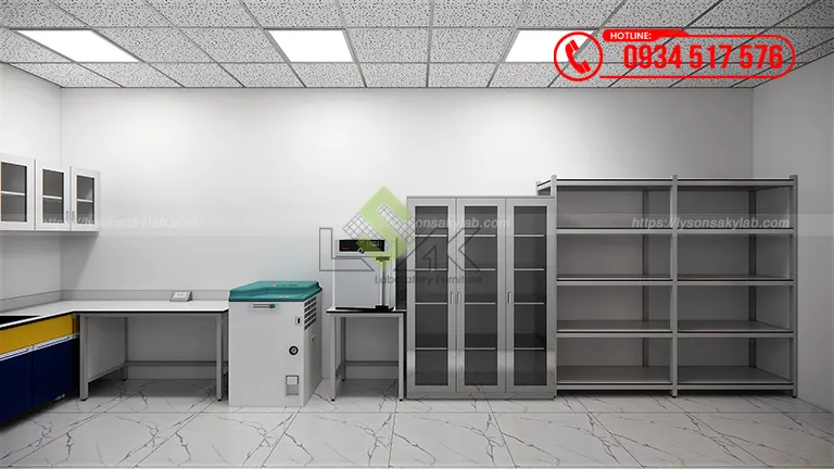 Thiết kế phòng xét nghiệm Bệnh viện Quốc Tế European Wellness Hospital (EWH)