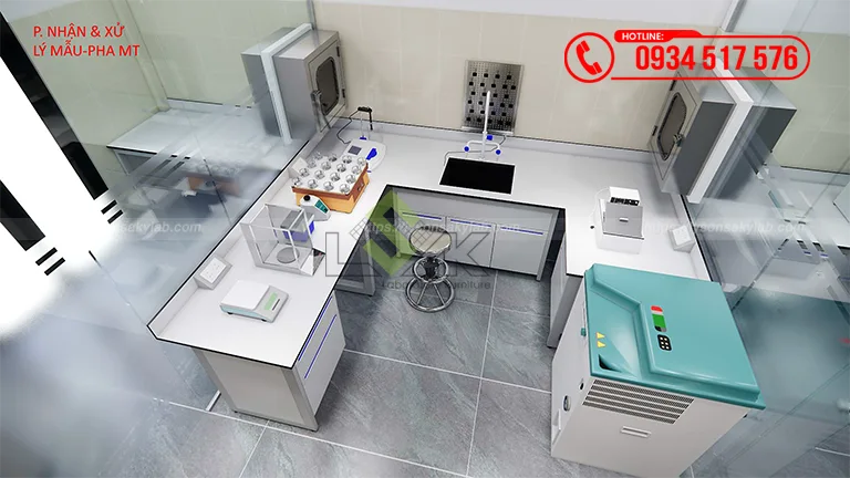 Thiết kế phòng lab kiểm nghiệm yến sào