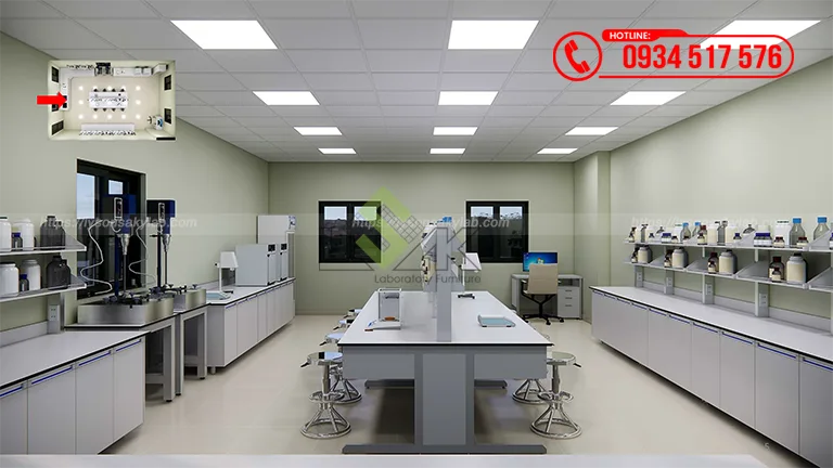 Thiết kế phòng lab Nhà máy sản xuất sơn Công ty TNHH Specialty Polymers Saigon