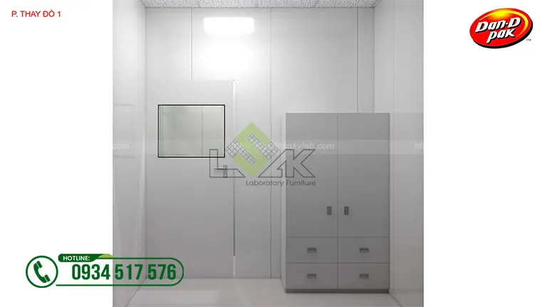 Thiết kế phòng lab Nhà máy Công ty Cổ Phần Thực Phẩm Dân Ôn