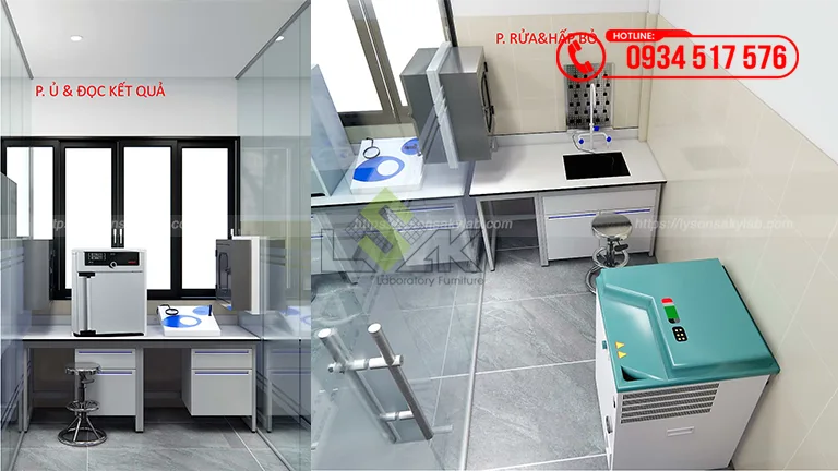 Thiết kế phòng lab kiểm nghiệm yến sào
