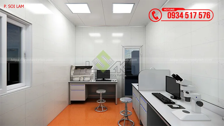 Thiết kế phòng xét nghiệm Bệnh viện Chợ Rẫy