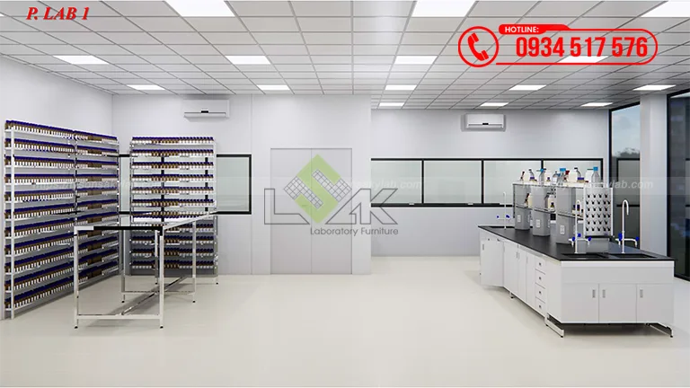 Thiết kế phòng lab Nhà máy hóa chất, thuốc nhuộm cho ngành dệt may Công ty TNHH Quốc Tế Kim Điền (J&J Dyestuff Group)