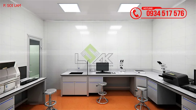 Thiết kế phòng xét nghiệm Bệnh viện Chợ Rẫy