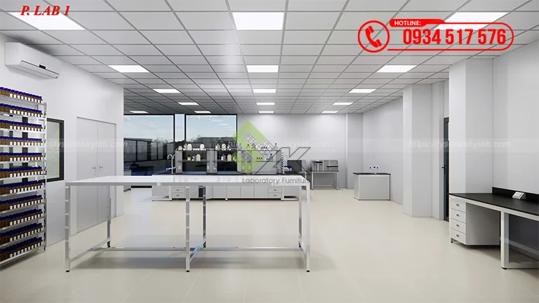 Thiết kế phòng lab Nhà máy hóa chất, thuốc nhuộm cho ngành dệt may Công ty TNHH Quốc Tế Kim Điền (J&J Dyestuff Group)
