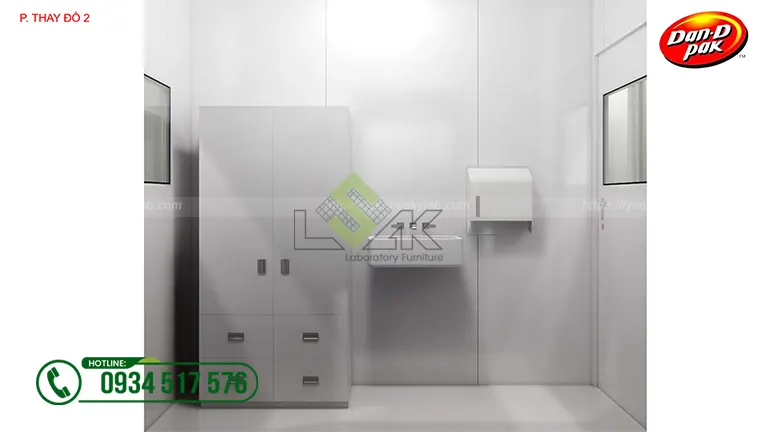 Thiết kế phòng lab Nhà máy Công ty Cổ Phần Thực Phẩm Dân Ôn