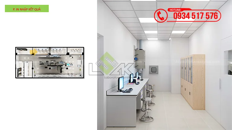 Thiết kế phòng xét nghiệm Khoa Hóa sinh Bệnh viện Đa khoa Thống Nhất – Đồng Nai