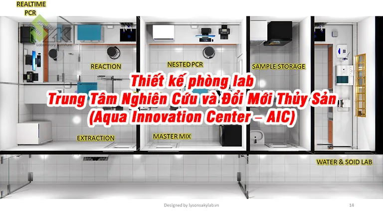 Thiết kế phòng thí nghiệm Trung tâm Nghiên cứu Đổi mới Thủy sản Công ty TNHH Sunjin Vina
