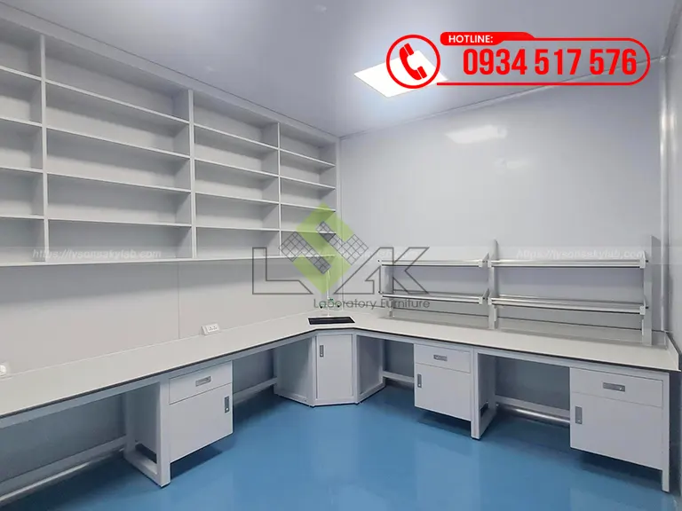 Thi công nội thất phòng lab mỹ phẩm Công ty TNHH SX TM DV XNK SC White