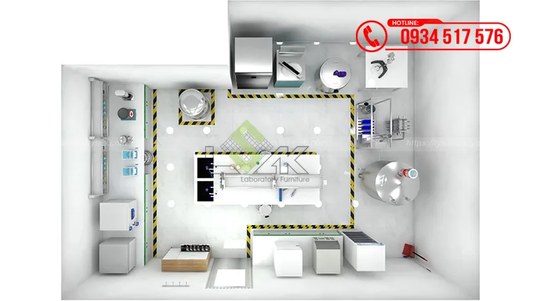 Thiết kế phòng lab Công ty Cổ phần Acecook Việt Nam