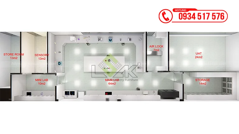 Thiết kế phòng lab Nhà máy sữa và Đồ uống giải khát từ sữa DenEast (Giai đoạn 2) Trung tâm khơi nguồn sáng tạo Bloom