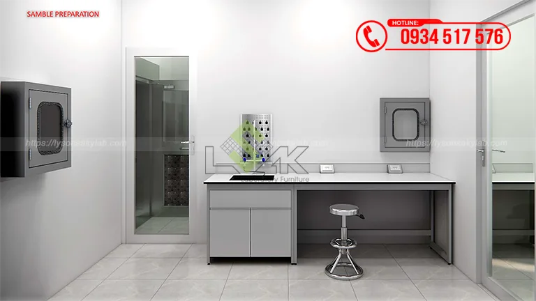 Thiết kế phòng lab QA, QC Nhà máy sữa Công ty Cổ phần Sữa Đà Lạt (Dalatmilk) giai đoạn 2