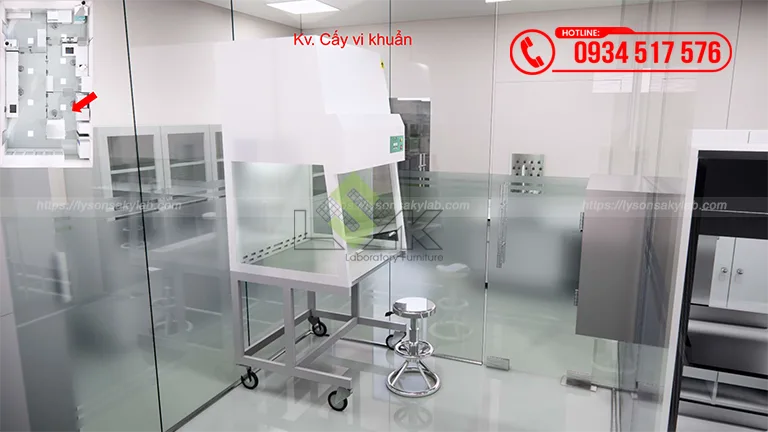 Thiết kế phòng lab vi sinh Trường Đại học Quy Nhơn