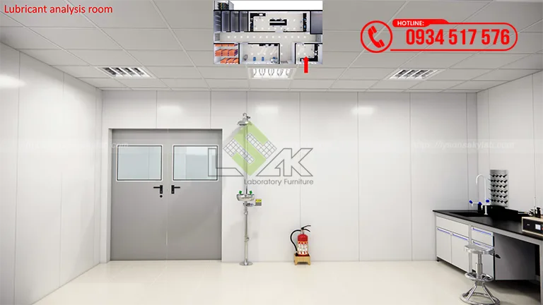 Thiết kế phòng lab Nhà máy Nhiệt điện BOT Vân Phong 1