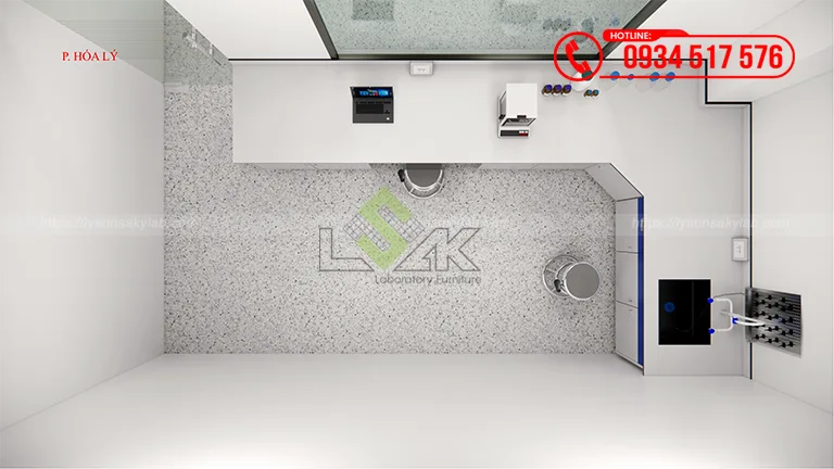 Thiết kế phòng lab QC Nhà máy chế biến sữa Công ty Cổ phần Sữa Thông Thuận