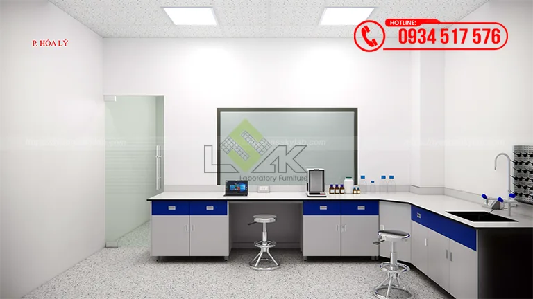 Thiết kế phòng lab QC Nhà máy chế biến sữa Công ty Cổ phần Sữa Thông Thuận