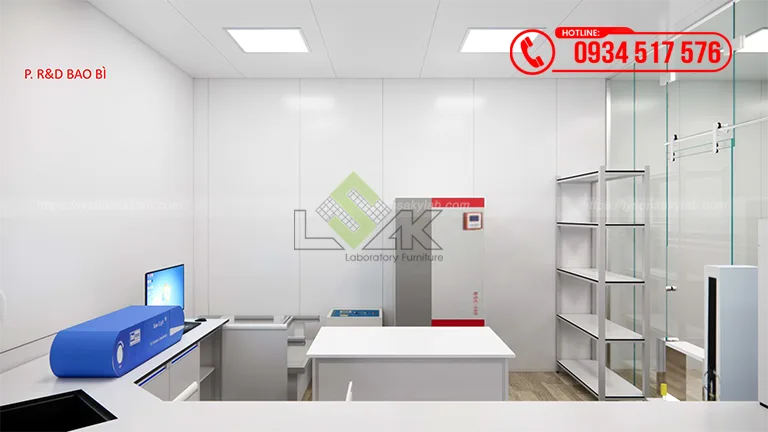 Thiết kế phòng lab R&D bao bì Công ty Cổ Phần Sữa VitaDairy Việt Nam