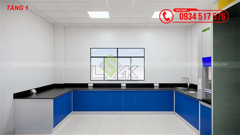 Thiết kế phòng lab nhà máy sản xuất hóa chất Công ty TNHH Loop Power (Giai đoạn 2)