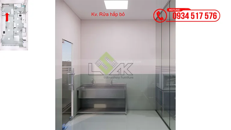 Thiết kế phòng lab vi sinh Trường Đại học Quy Nhơn