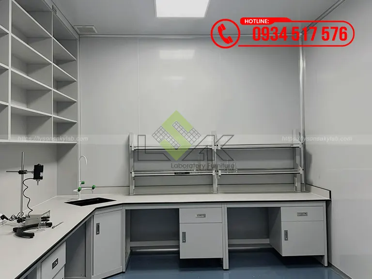 Thi công nội thất phòng lab mỹ phẩm Công ty TNHH SX TM DV XNK SC White