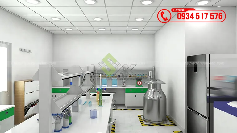 Thiết kế phòng lab Công ty Cổ phần Acecook Việt Nam