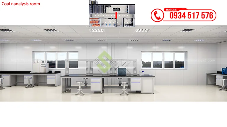 Thiết kế phòng lab Nhà máy Nhiệt điện BOT Vân Phong 1