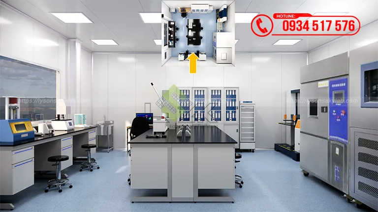 Thiết kế phòng lab QC Nhà máy Công ty TNHH ZRP Printing Việt Nam
